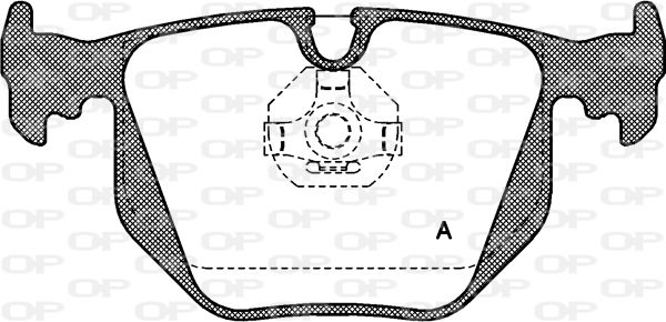 OPEN PARTS stabdžių trinkelių rinkinys, diskinis stabdys BPA0381.00